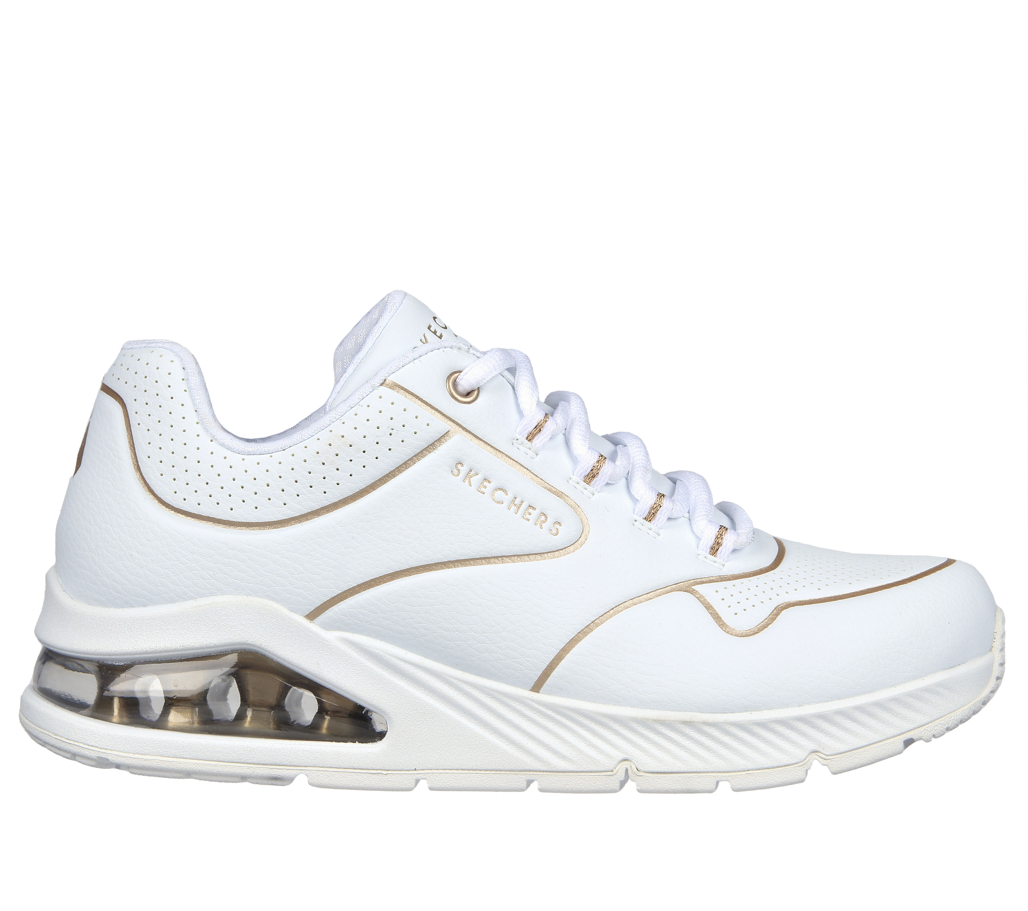 Skechers cheap white gold