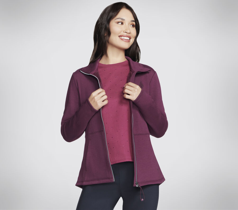 GO SNUGGLE Jacket, BOURGOGNE / ROSE, largeimage number 0