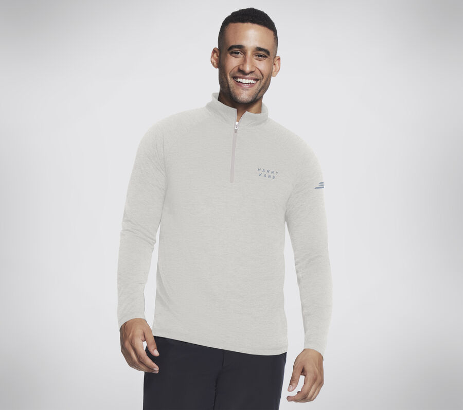 Kane 1/4 Zip, WHITE / WHEAT, largeimage number 0