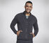 The Hoodless Hoodie Ottoman Jacket, NOIR / GRIS ANTHRACITE, swatch