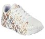 Skechers x JGoldcrown: Uno Lite - Metallic Love, BLANC / DORÉ, large image number 0