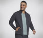 The Hoodless Hoodie Ottoman Jacket, NOIR / GRIS ANTHRACITE, large image number 2