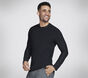 GO DRI All Day Long Sleeve Tee, BLACK, large image number 2