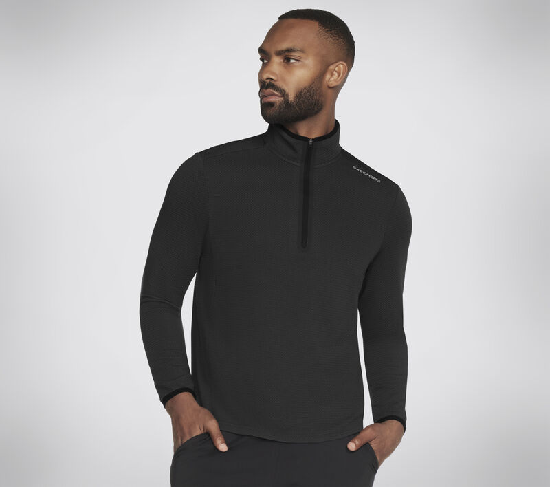 Skech-Knits Burst 1/4 Zip, NOIR, largeimage number 0