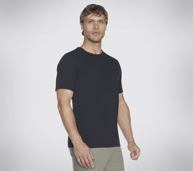 SKECH-BREEZE Slub Pocket Tee, ZWART, largeimage number 0