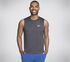 GO DRI Charge Muscle Tank, NOIR / GRIS ANTHRACITE, swatch