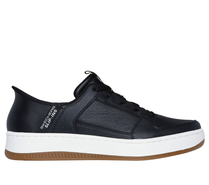 Skechers Slip-ins: Sport Court 92 - Distown, ZWART / NATUURLIJK, largeimage number 0