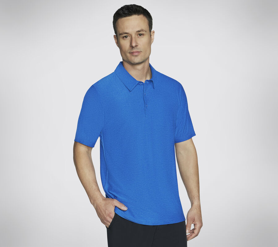 GO DRI All Day Polo, BLEU / VERT, largeimage number 0