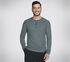 GO KNIT Waffle Henley, GROENTE / ZWART, swatch