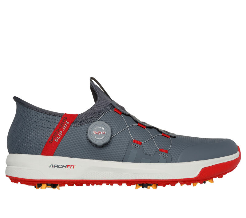 Skechers Slip-ins: GO GOLF Elite Vortex, GRIS ANTHRACITE / ROUGE, largeimage number 0