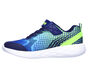 GO RUN 600 - Baxtux, BLEU MARINE / VERT-LIME, large image number 3