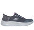 Skechers Slip-ins: GO WALK Flex - Clear Creek, CHARCOAL / LAVENDER, swatch