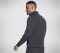 The Hoodless Hoodie Ottoman Jacket, NOIR / GRIS ANTHRACITE, large image number 1