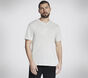 GO DRI Pima Signature V-Neck, WIT / TAUPE, large image number 0