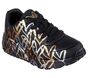 Skechers x JGoldcrown: Uno Lite - Metallic Love, NOIR / DORÉ, large image number 4