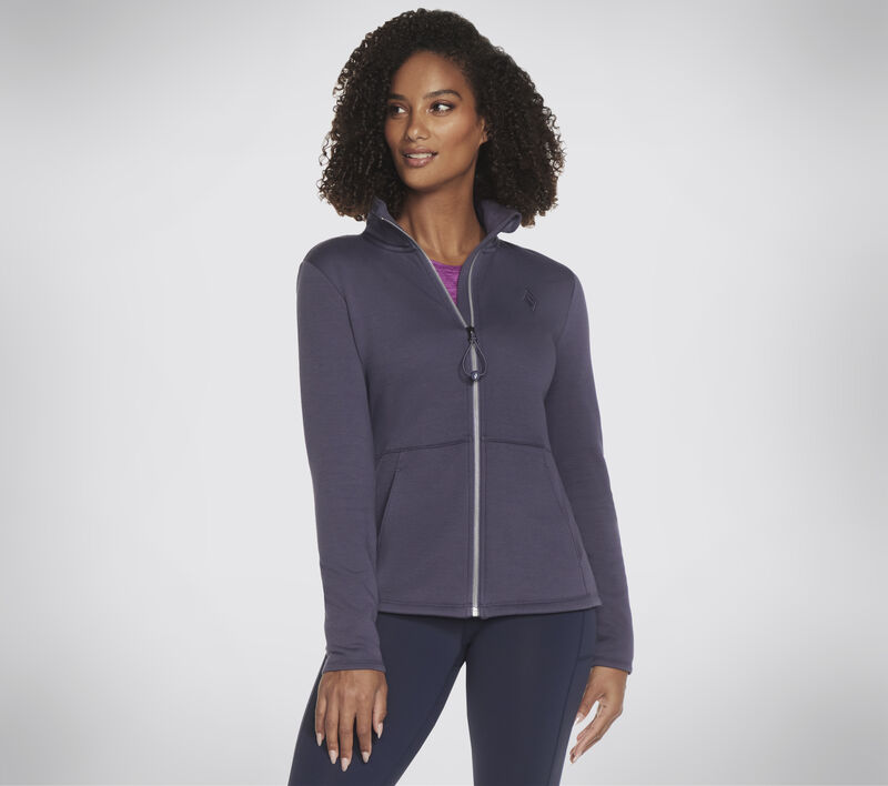 GO SNUGGLE Jacket, VIOLET / GRIS ANTHRACITE, largeimage number 0