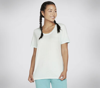 Diamond Wash Hatha Scoop Neck Tunic Tee