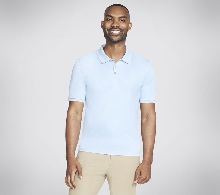 Skechers Off Duty Polo, BEIGE / BLEU CLAIR, largeimage number 0