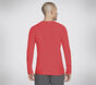 GO DRI All Day L/S Diamond Tee Solid, GRIS ACIER / ROUGE, large image number 1