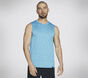 GO DRI Charge Muscle Tank, BLEU / VERT, large image number 0