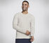 GO KNIT Waffle Henley, BRUIN / WIT, swatch