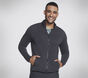 The Hoodless Hoodie Ottoman Jacket, NOIR / GRIS ANTHRACITE, large image number 0