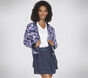 Misty Floral Reversible Jacket, BLAUW / LAVENDEL, large image number 0