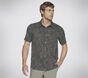 The GO WALK Air Printed Short Sleeve Shirt, ARGENT / MULTI, large image number 2