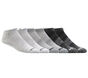 6 Pack Non Terry Low Cut Socks, GRIS, large image number 0