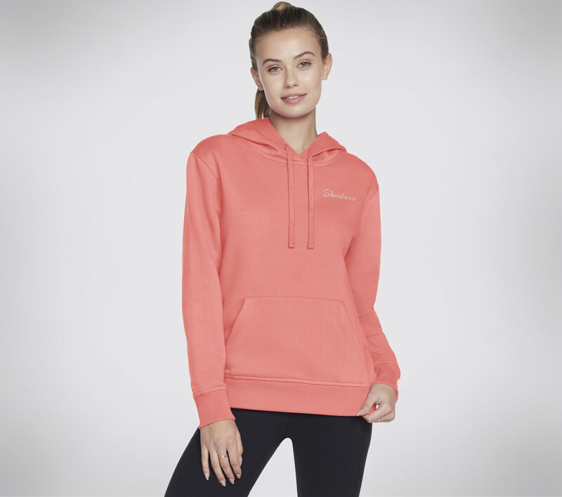 Skechers Signature Pullover Hoodie, CORAIL / VERT-LIME, largeimage number 0