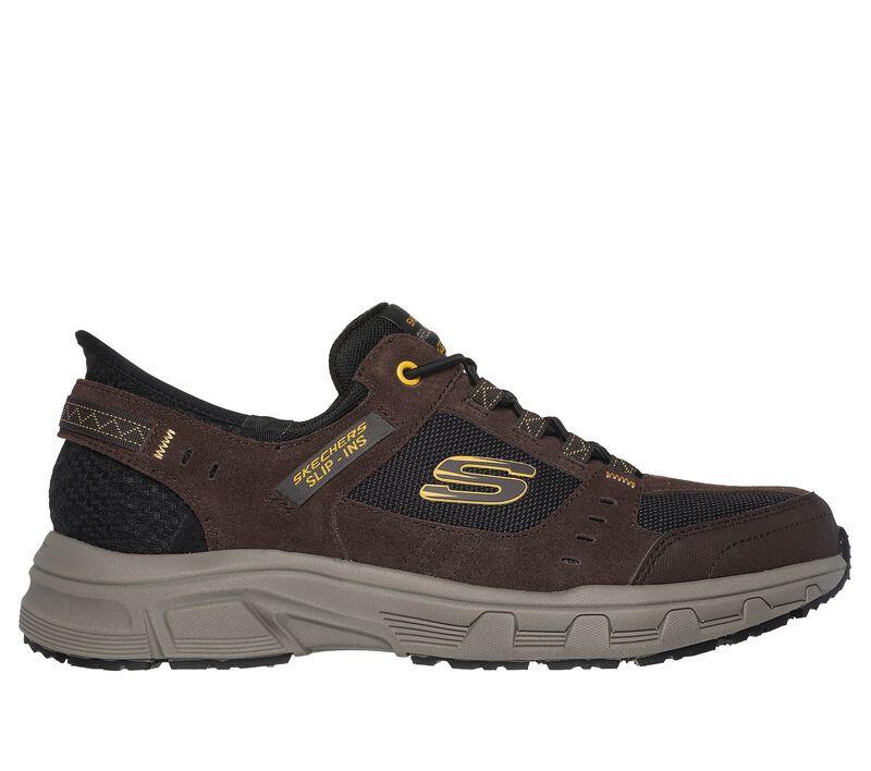 Skechers Slip-ins RF: Oak Canyon, BRUIN / ZWART, largeimage number 0