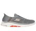 Skechers Slip-ins: GO WALK 7 - Free Hand 2, GRIS / ORANGE, swatch