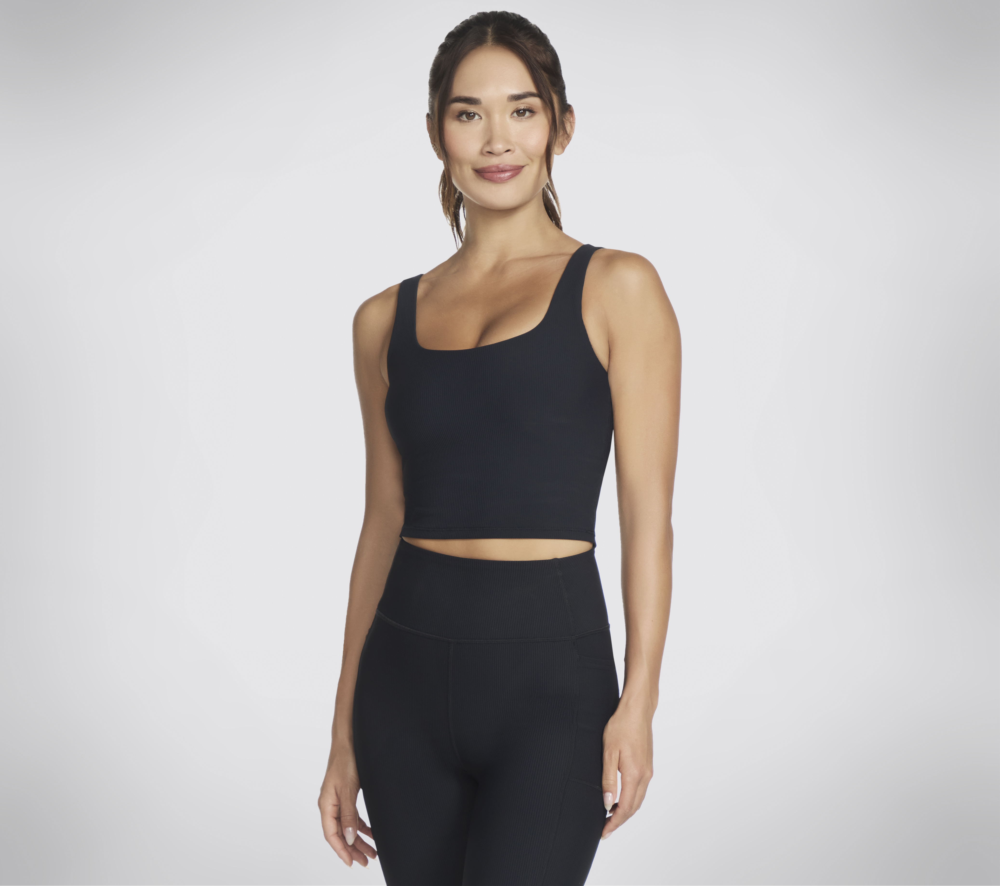 Brassière de sport Longline Racerback, Noir